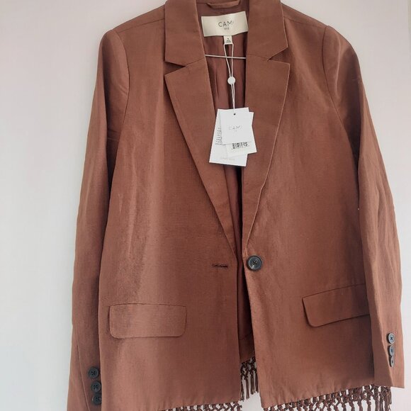 Cami NYC SMALL LINEN BLAZER JACKET - Picture 1 of 2